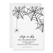 SPIDER HALLOWEEN PARTIJINVITATIE
