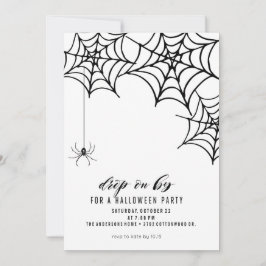 SPIDER HALLOWEEN PARTIJINVITATIE KAART