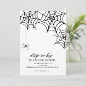 SPIDER HALLOWEEN PARTIJINVITATIE KAART (Staand voorkant)