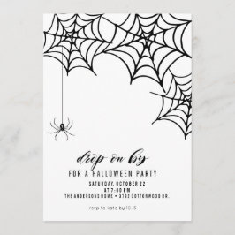 SPIDER HALLOWEEN PARTIJINVITATIE KAART