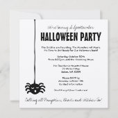 Spider Halloween Party Invitation - Square Kaart (Voorkant)