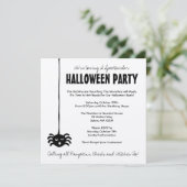 Spider Halloween Party Invitation - Square Kaart (Staand voorkant)