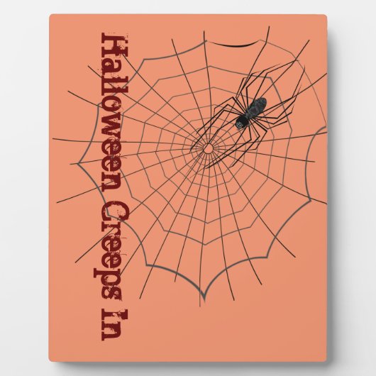 Spider Halloween Plaque Fotoplaat (Voorkant)