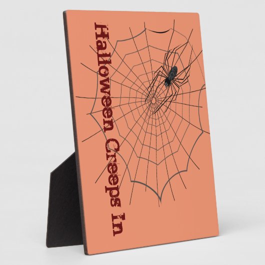 Spider Halloween Plaque Fotoplaat (Zijkant)