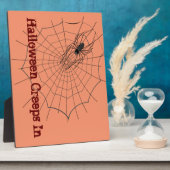 Spider Halloween Plaque Fotoplaat (Zijkant)