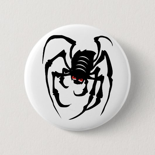 Spider Halloween Ronde Button 5,7 Cm (Voorkant)