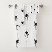 Spider Halloween Spooky Pattern Bath Towel Set Bad Handdoek (Insitu)