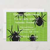 Spider Halloween Uitnodiging (Voorkant)