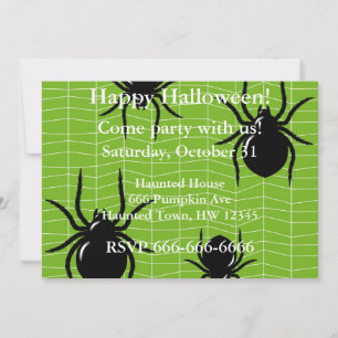 Spider Halloween Uitnodiging