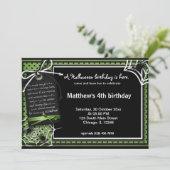 Spider Halloween Verjaardag Kaart (Staand voorkant)