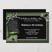 Spider Halloween Verjaardag Kaart (Voorkant / Achterkant)