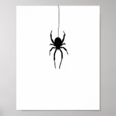 Spider Hanging Spider Web Halloween Painting Poster (Voorkant)