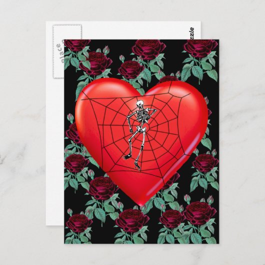 Spider Heart Briefkaart (Voorkant / Achterkant)