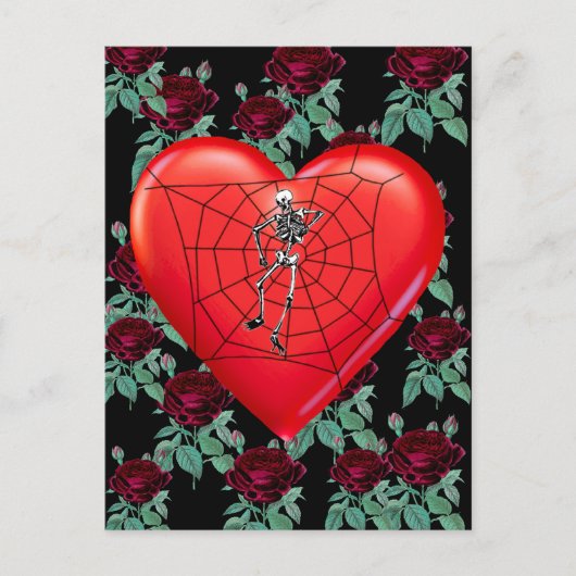 Spider Heart Briefkaart (Voorkant)