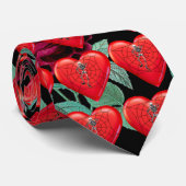 Spider Heart Stropdas (Opgerold)