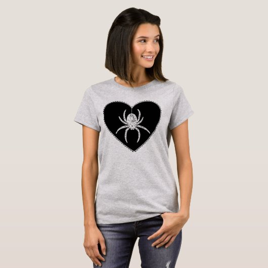 Spider Heart T-Shirt (Voorkant volledig)