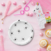 Spider Houtweeen Papieren Bordje (Feest)