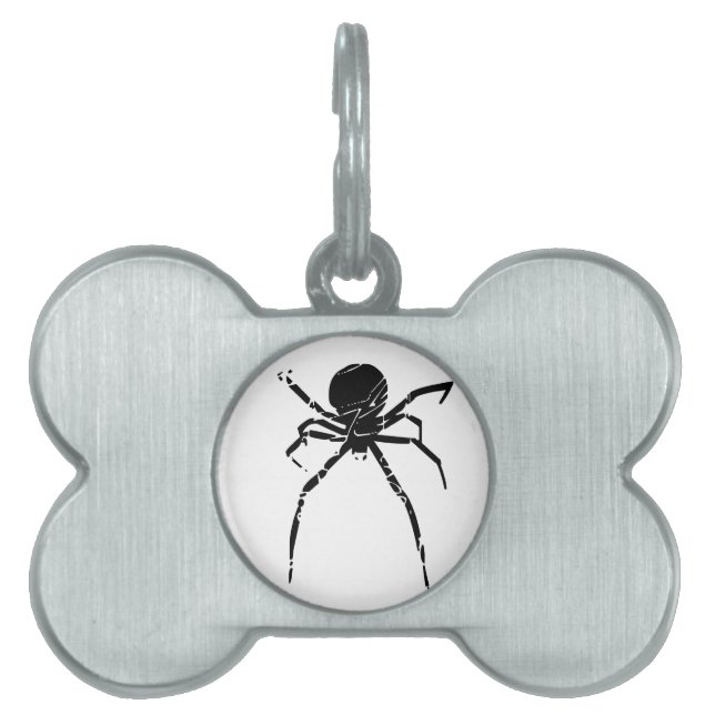 Spider Huisdieren Naamplaatje (voorkant)