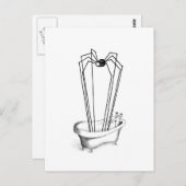 Spider in de Bath Briefkaart (Voorkant / Achterkant)