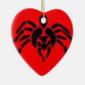 Spider in rood keramisch ornament (Rechts)