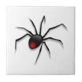 Spider Keramische Tegel Zwart Weduwe - Kies Kleur Tegeltje (Voorkant)