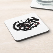 Spider latte joy bier onderzetter (Linkerzijde)