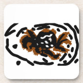 Spider Latte liefde Bier Onderzetter (Voorkant)