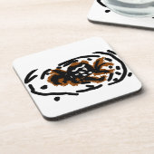 Spider Latte liefde Bier Onderzetter (Linkerzijde)