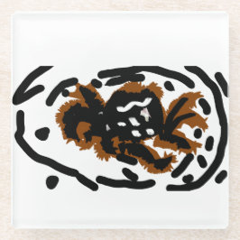Spider Latte liefde Glazen Onderzetter