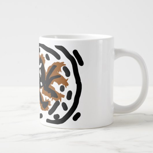 Spider Latte liefde Grote Koffiekop (Rechts)