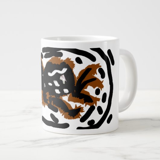 Spider Latte liefde Grote Koffiekop (Voorkant rechts)