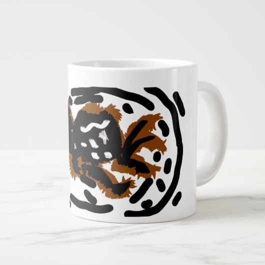 Spider Latte liefde Grote Koffiekop (Voorkant rechts)