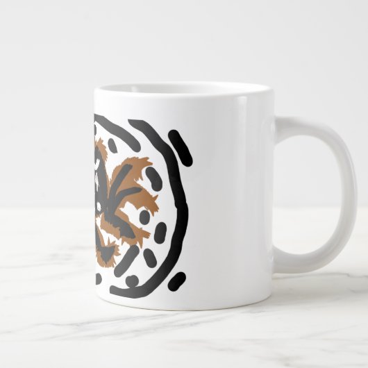 Spider Latte liefde Grote Koffiekop (Rechts)