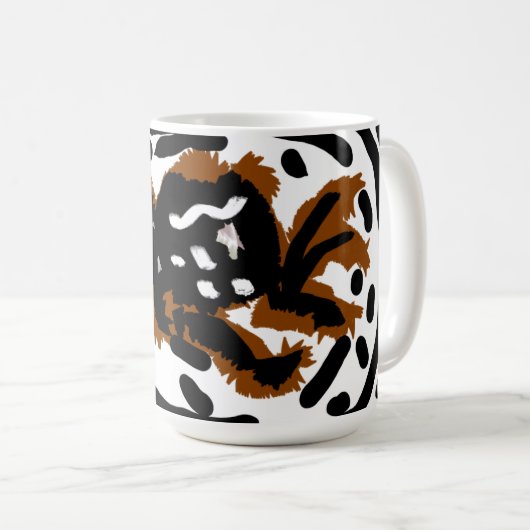 Spider Latte liefde Koffiemok (Voorkant rechts)