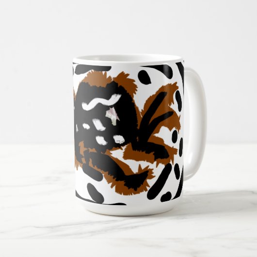 Spider Latte liefde Koffiemok (Voorkant rechts)