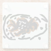 Spider Latte love Glazen Onderzetter (Achterkant)