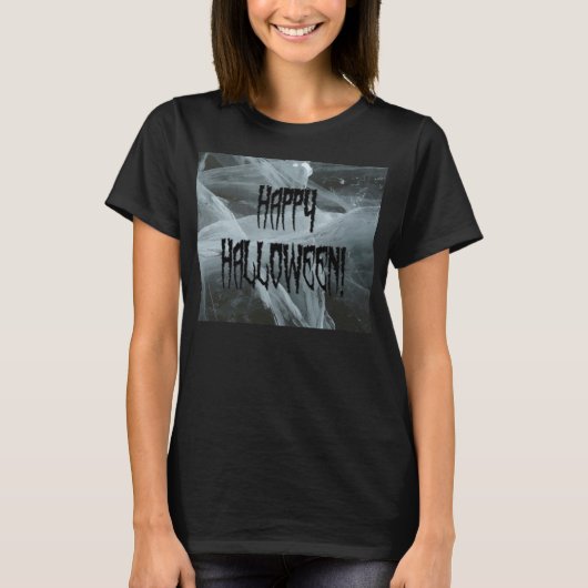 Spider Leg Halloween Eerie Achtergrond Dames T-shi T-shirt (Voorkant)