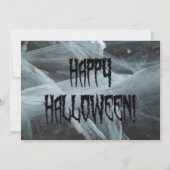 Spider Leg Halloween en Eerie Background Invite Kaart (Voorkant)
