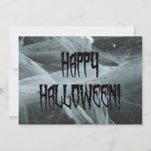 Spider Leg Halloween en Eerie Background Invite Kaart (Voorkant)