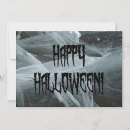 Spider Leg Halloween en Eerie Background Invite Kaart