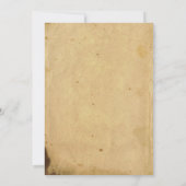 Spider Lijst Halloween Party Kaart (Achterkant)