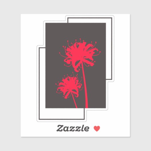 Spider Lily Flower Sticker (Vel)