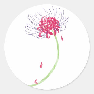 Spider Lily Ronde Sticker