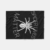 Spider Lives Probleem Grappig Insect Meme T-Shirt Fleece Deken (Voorkant (Horizontaal))