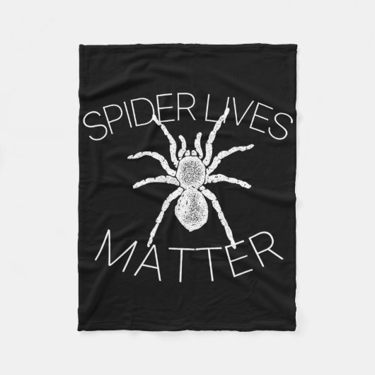 Spider Lives Probleem Grappig Insect Meme T-Shirt Fleece Deken (Voorkant)