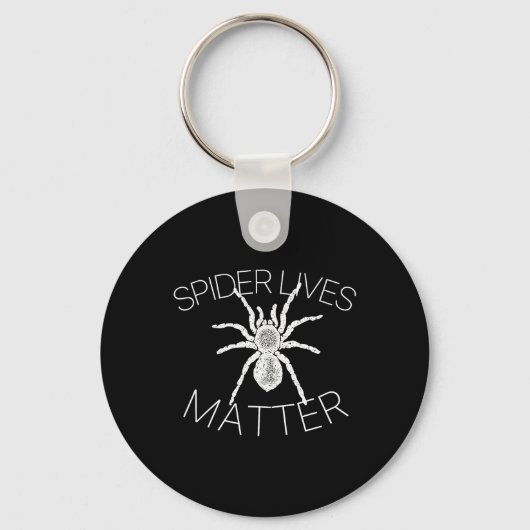 Spider Lives Probleem Grappig Insect Meme T-Shirt Sleutelhanger (Voorkant)