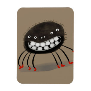 Spider Lovers Gift Een glimlachend spinmonster Magneet