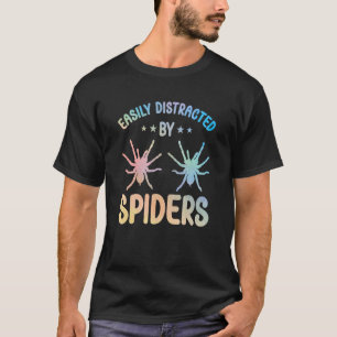 Spider Lovers Schattige Spider Apparel voor Vrouwe T-shirt