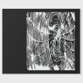 Spider Lovers Tangled Halloween Spider Web White Cadeaupapier (Vlak)