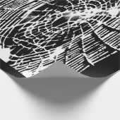Spider Lovers Tangled Halloween Spider Web White Cadeaupapier (Hoek)